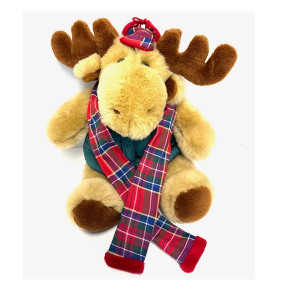 Vtg Winter Plush Stuffed Animal MOOSE - 1994 Commonwealth Collectible Soft Toy - Picture 1 of 9